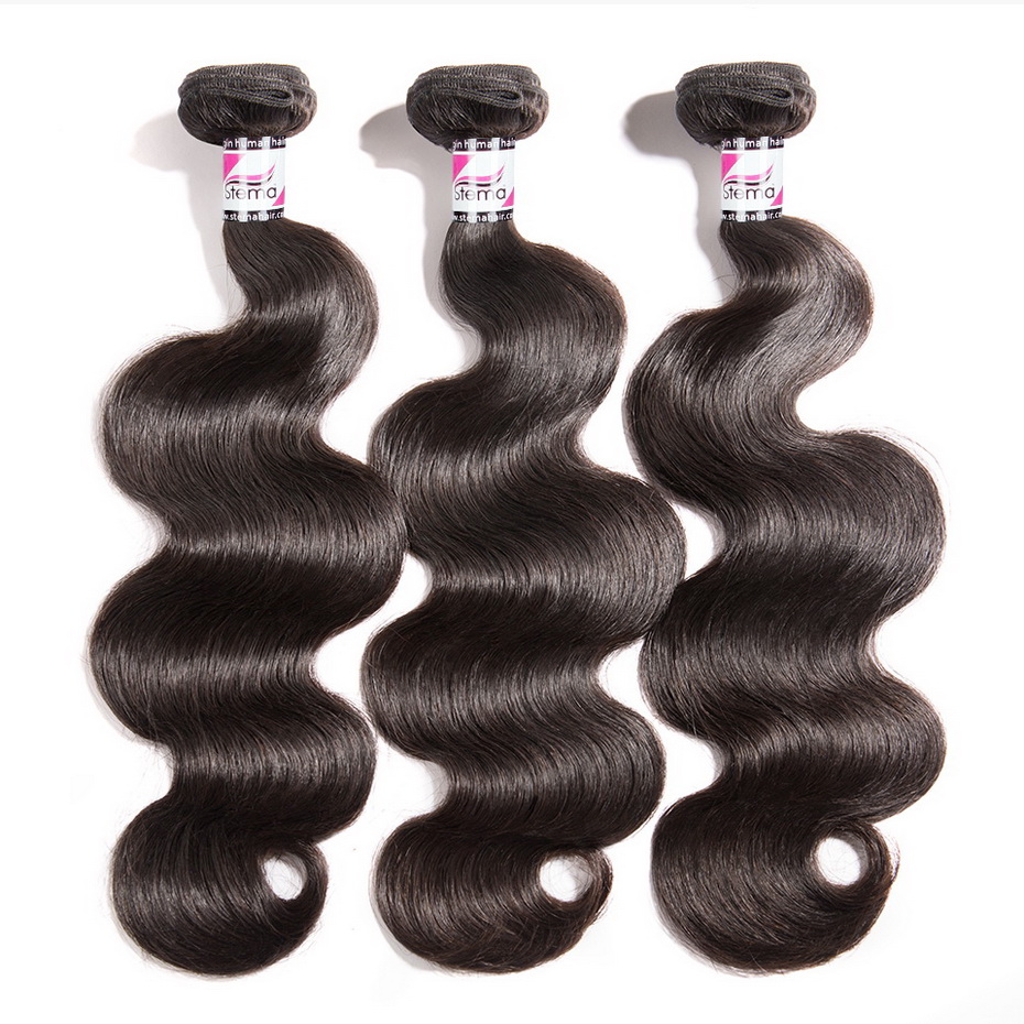 Stema Hair 1/3/4 pcs Body Wave Virgin Hair Bundles